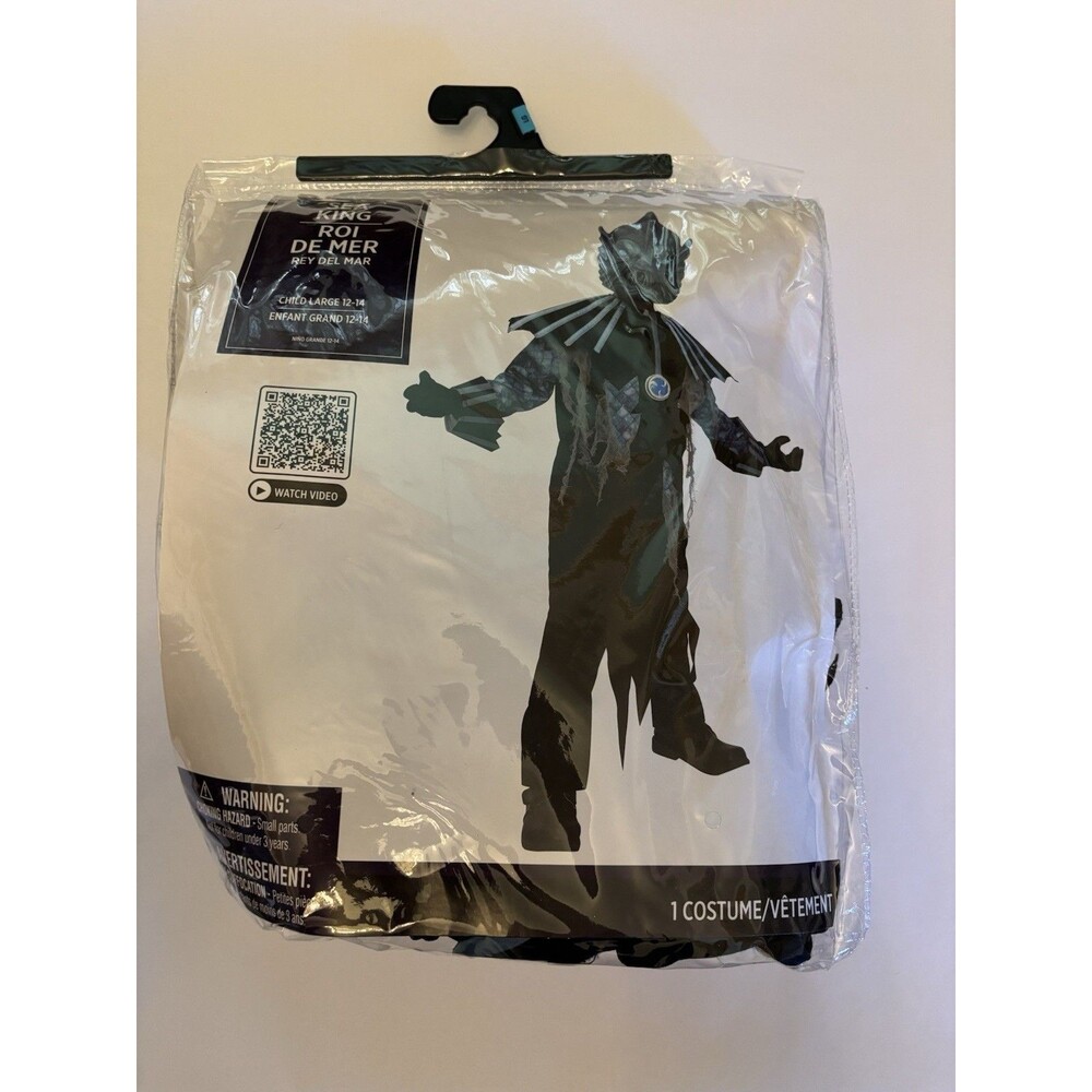 Sea King Scary Cthulhu Creature Halloween Costume- NWT Child Large 12-14